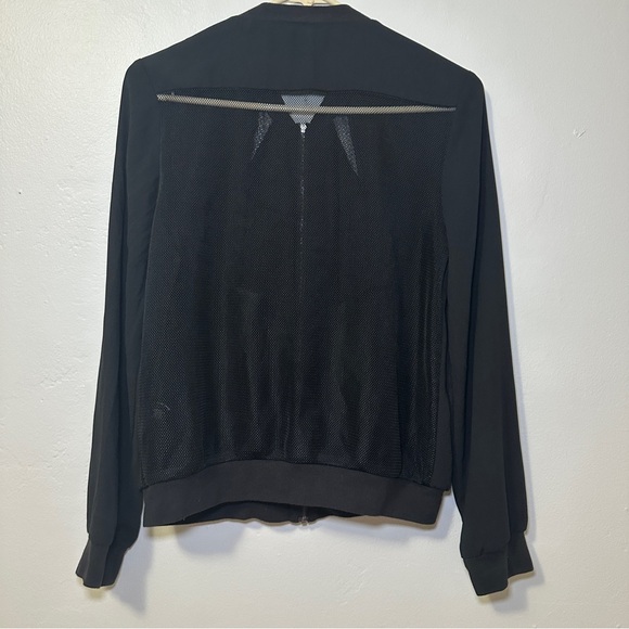 Walter Baker Classic Black Bomber Jacket - Picture 4 of 8